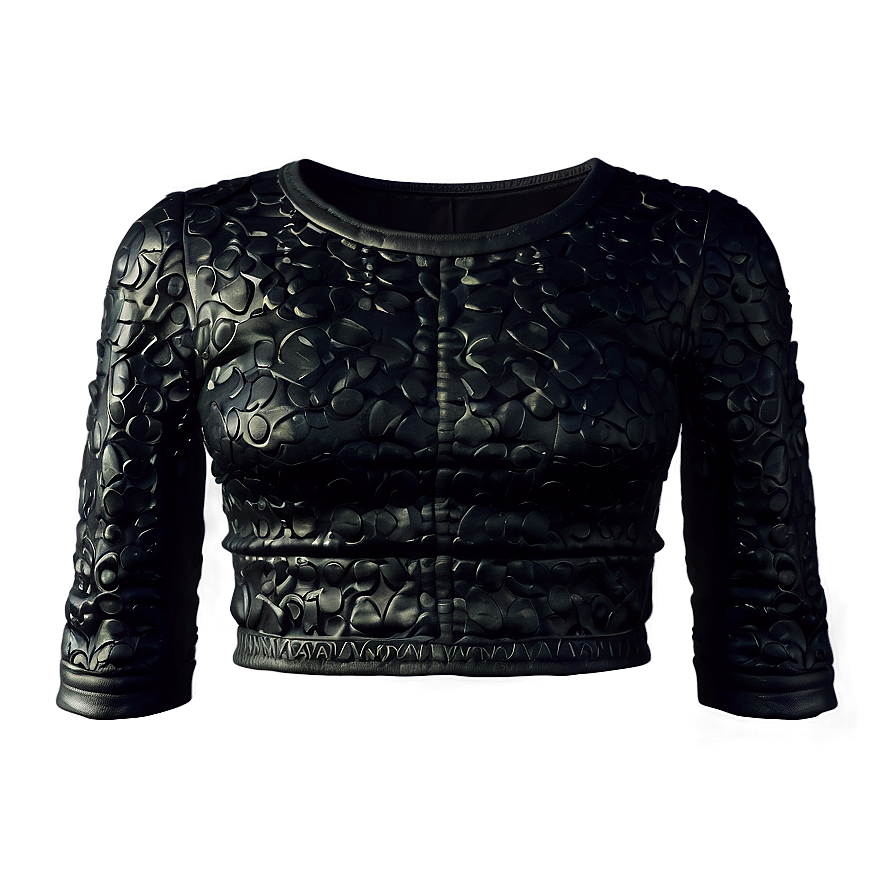 Black Crop Top Textures Png 06282024