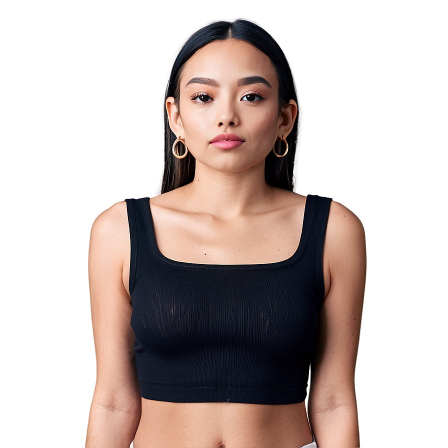 Black Crop Top Trends Png Rvo10