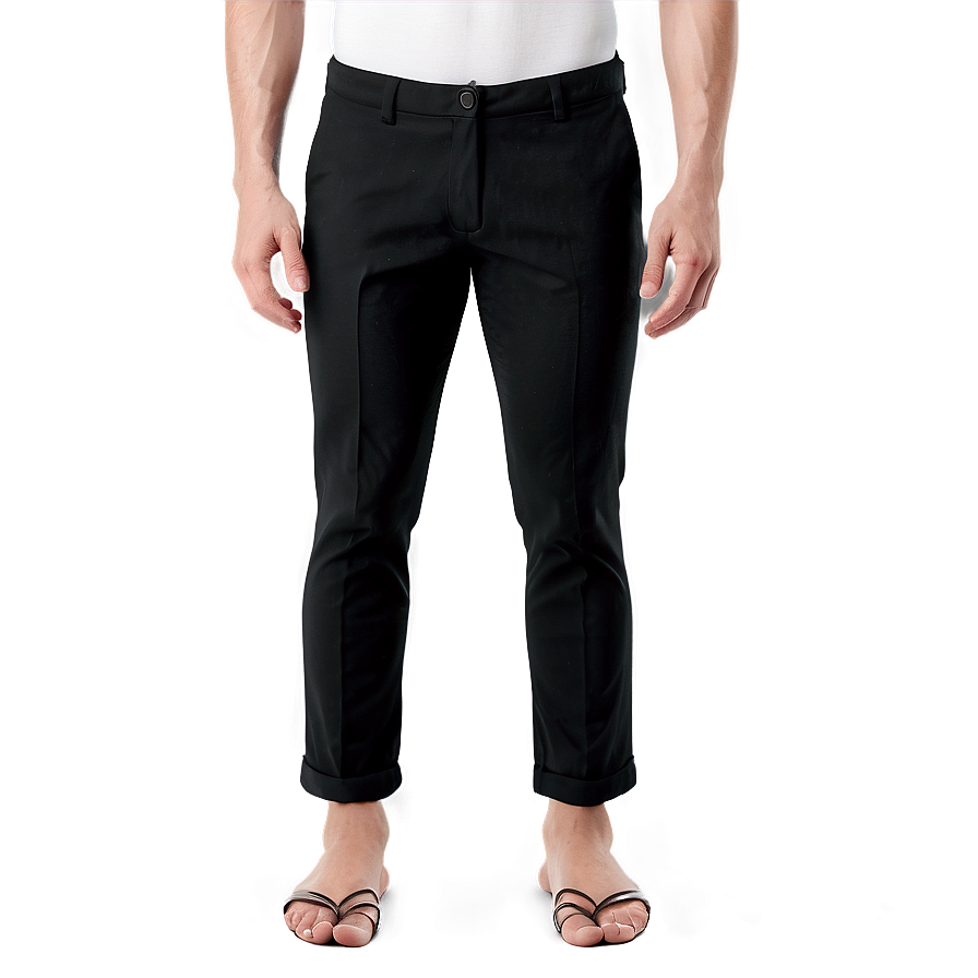 Black Cropped Pants Png Iwa