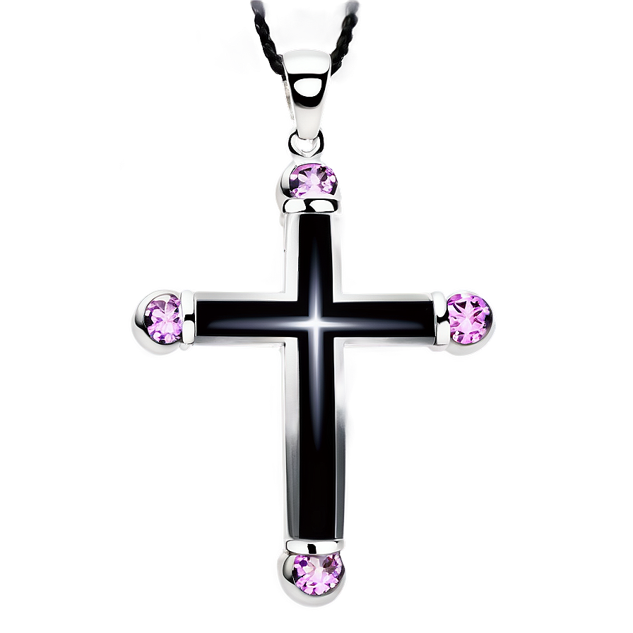 Black Cross Jewelry Design Png Tif