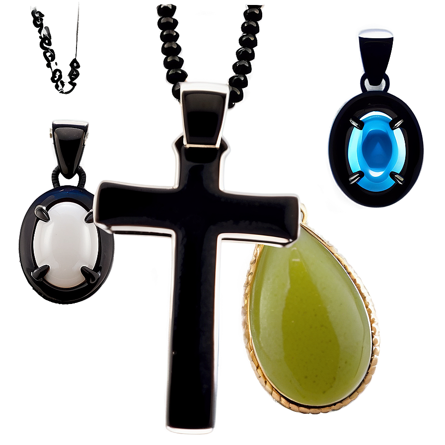 Black Cross Jewelry Design Png Wes86