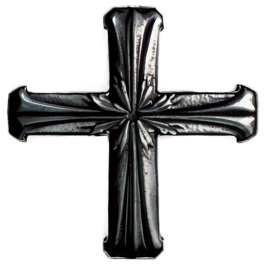 Black Cross On White Background Png 05242024