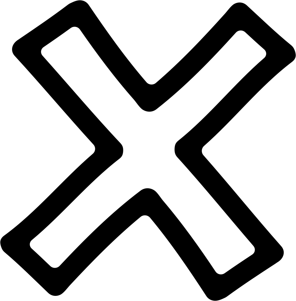 Black Cross Symbol Graphic