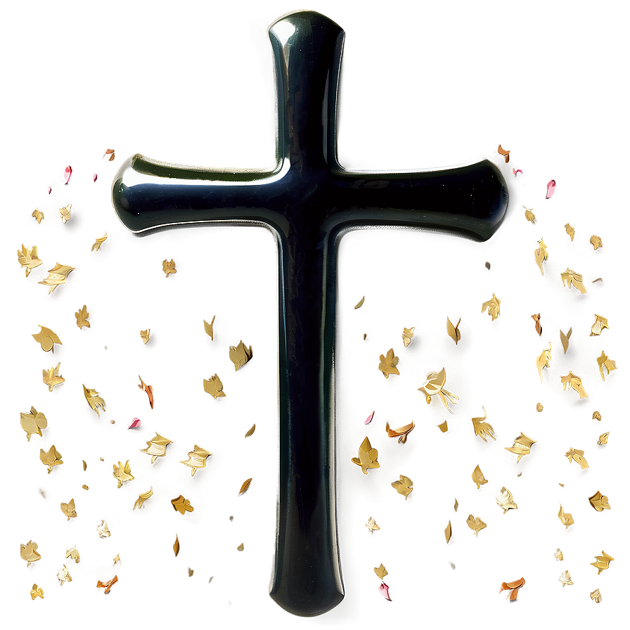 Black Cross With Dove Png Vns