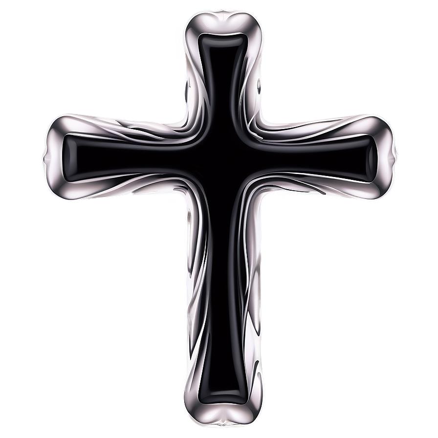 Black Cross With Rays Png 76