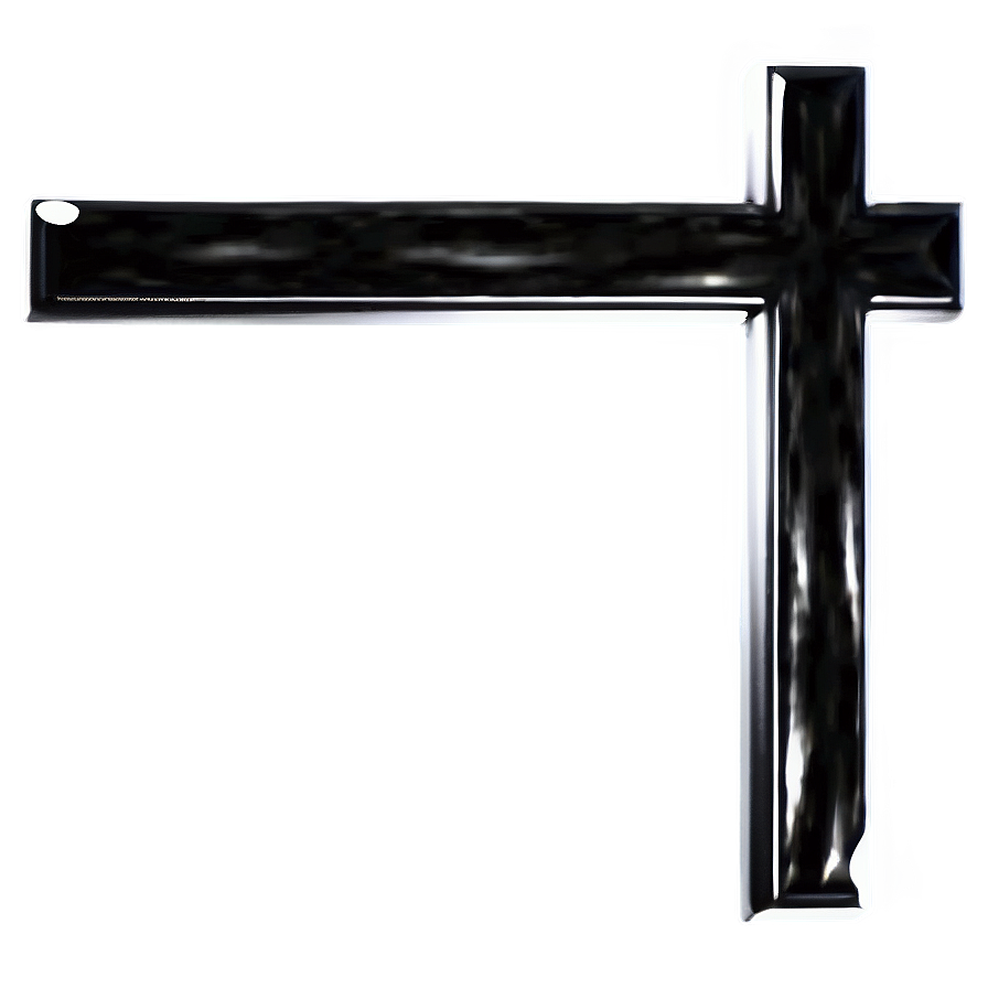 Black Cross With Rays Png Djp
