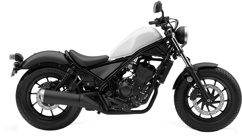 Black Cruiser Motorcycle Profile