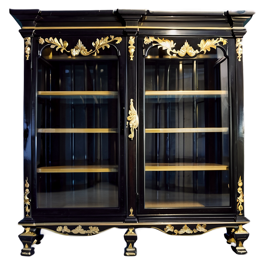 Black Display Cabinet Png 63