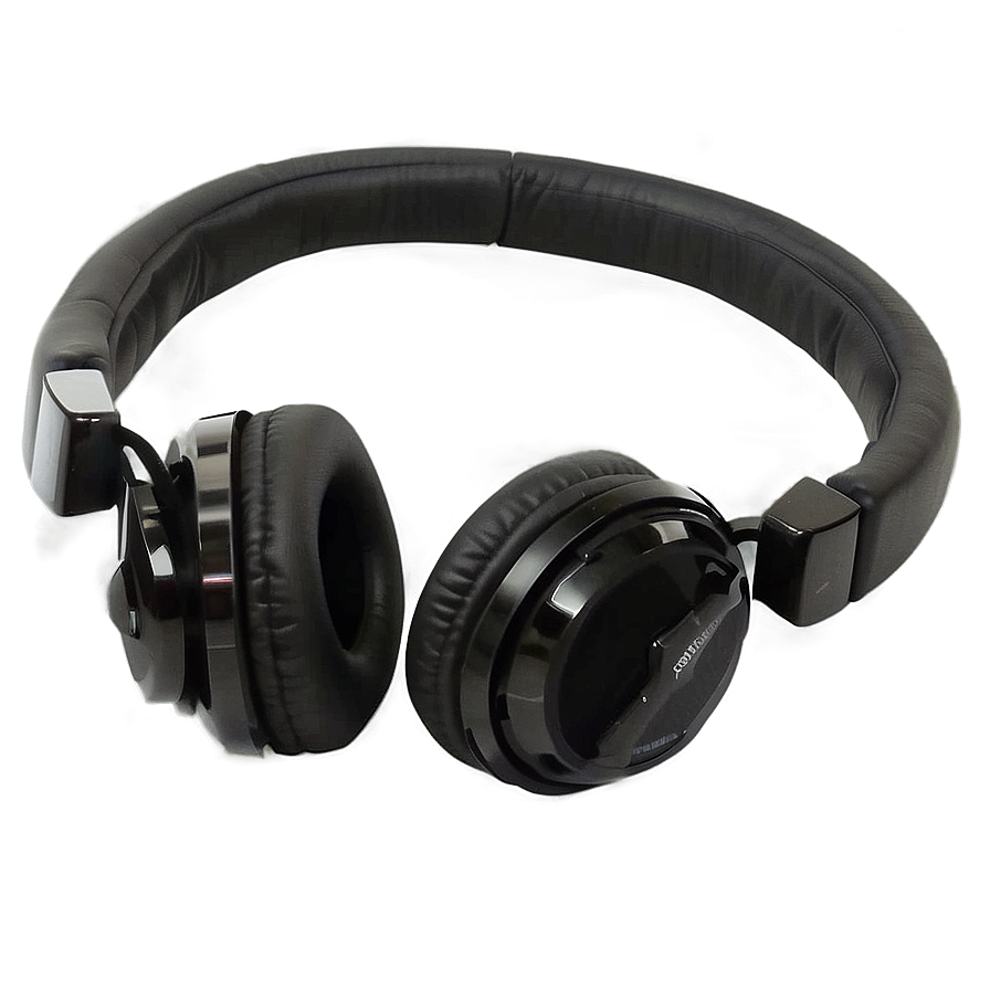 Black Dj Headphones Png 06212024