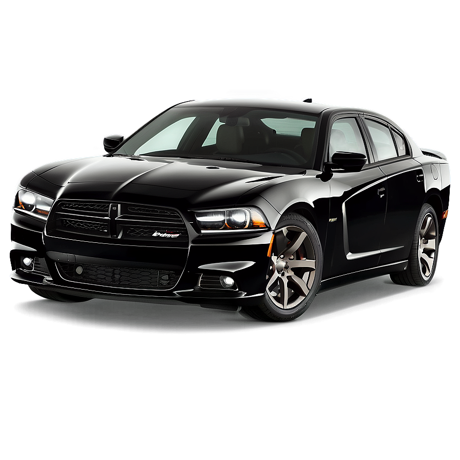 Black Dodge Charger Design Png 06122024