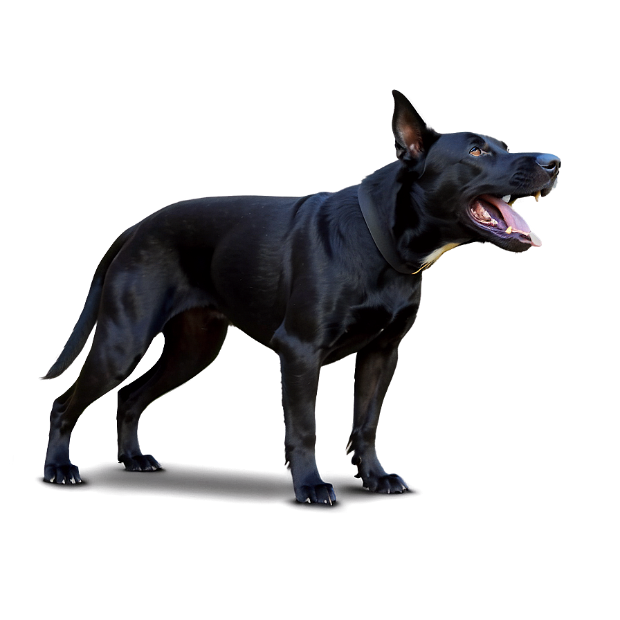 Black Dog Barking Png Vmv