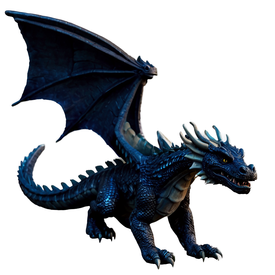 Black Dragon In Ancient Ruins Png Xfr49