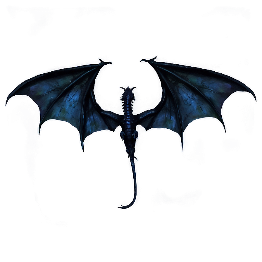 Black Dragon Wings Spread Png 43