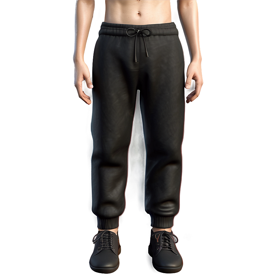 Black Drawstring Pants Png Meb