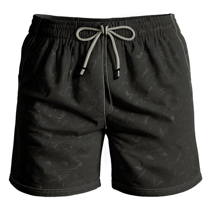 Black Drawstring Shorts Png 06132024