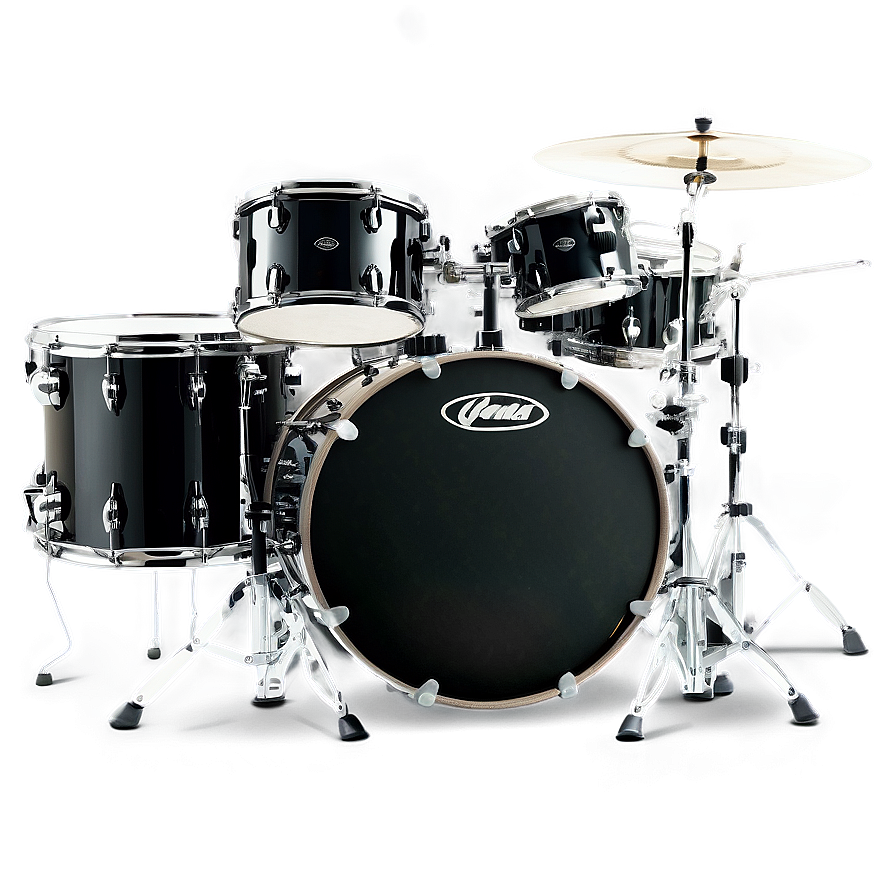 Black Drum Kit Png 06212024