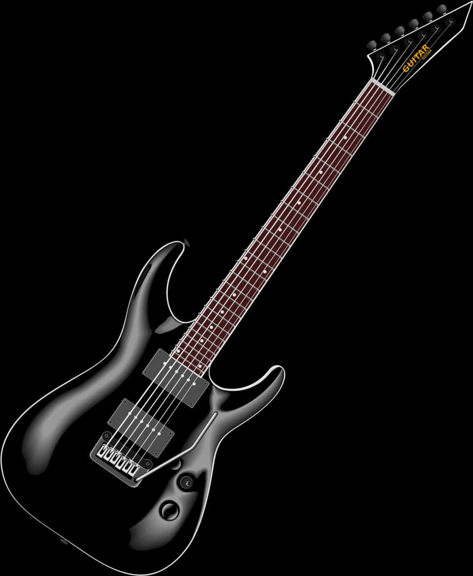 Black Electric Guitar