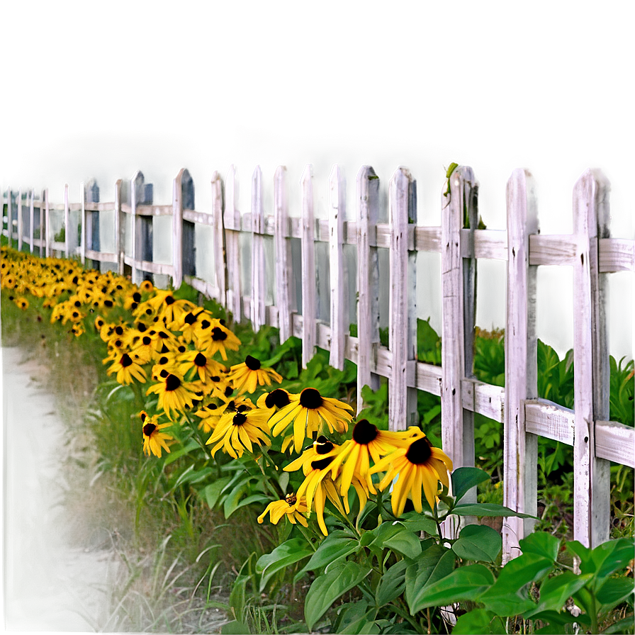 Black Eyed Susan Fence Line Png Bhp