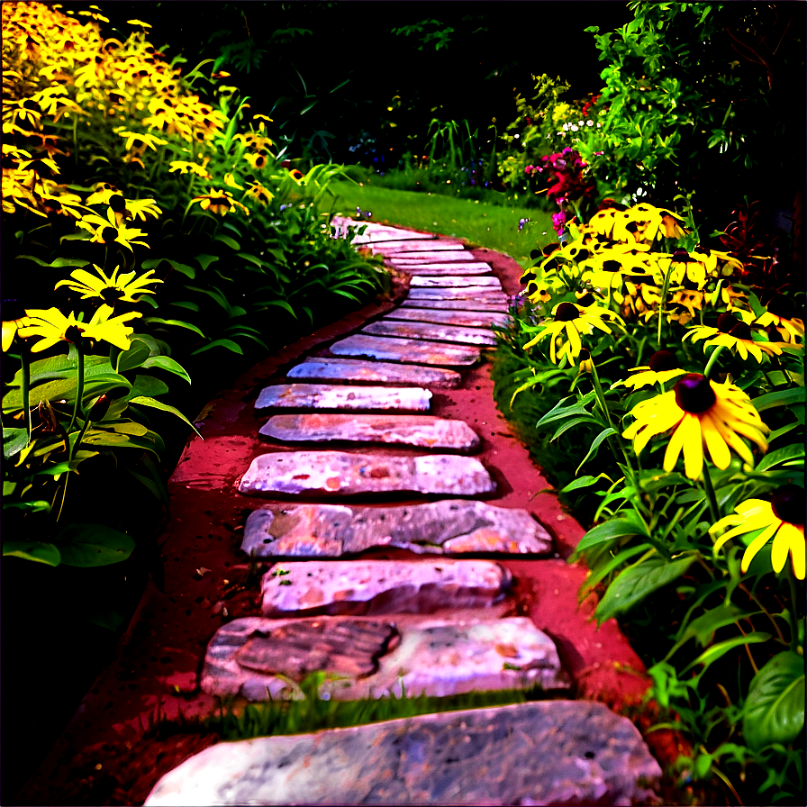 Black Eyed Susan Garden Path Png 50