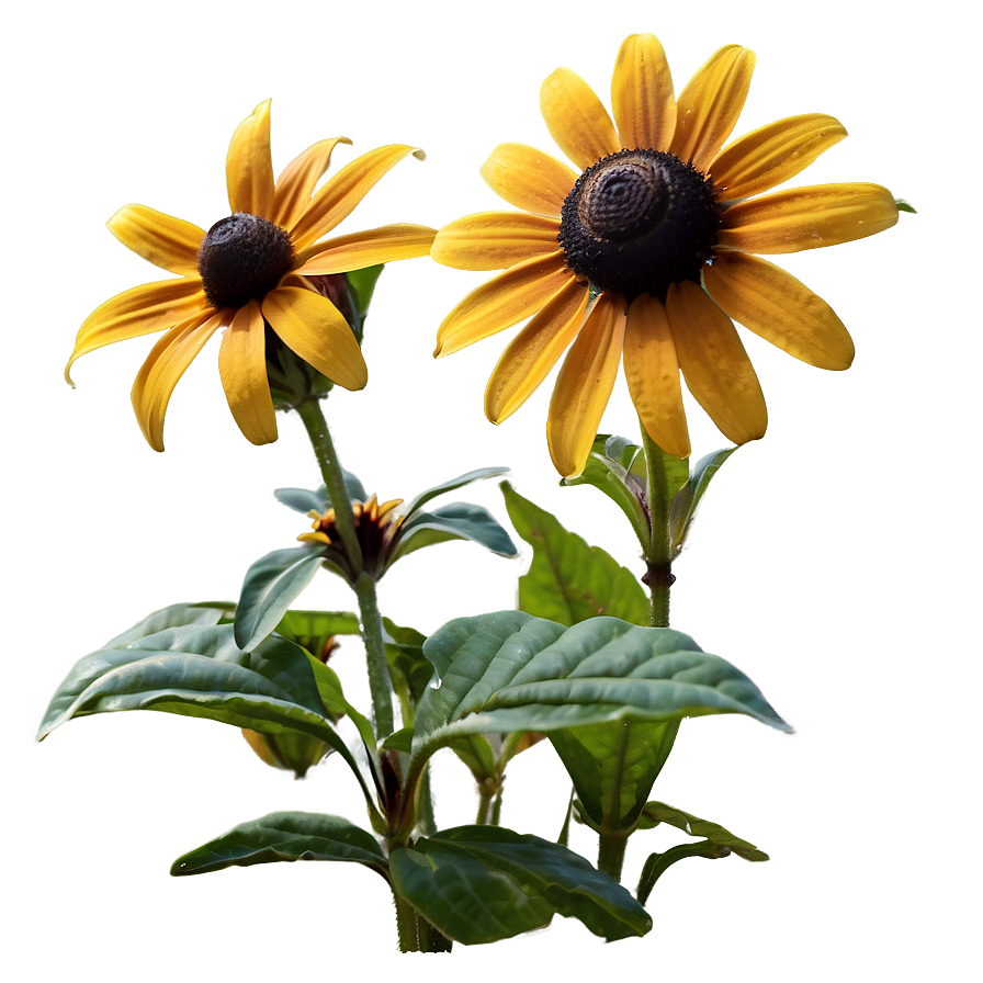 Black Eyed Susan Garden View Png Kem57