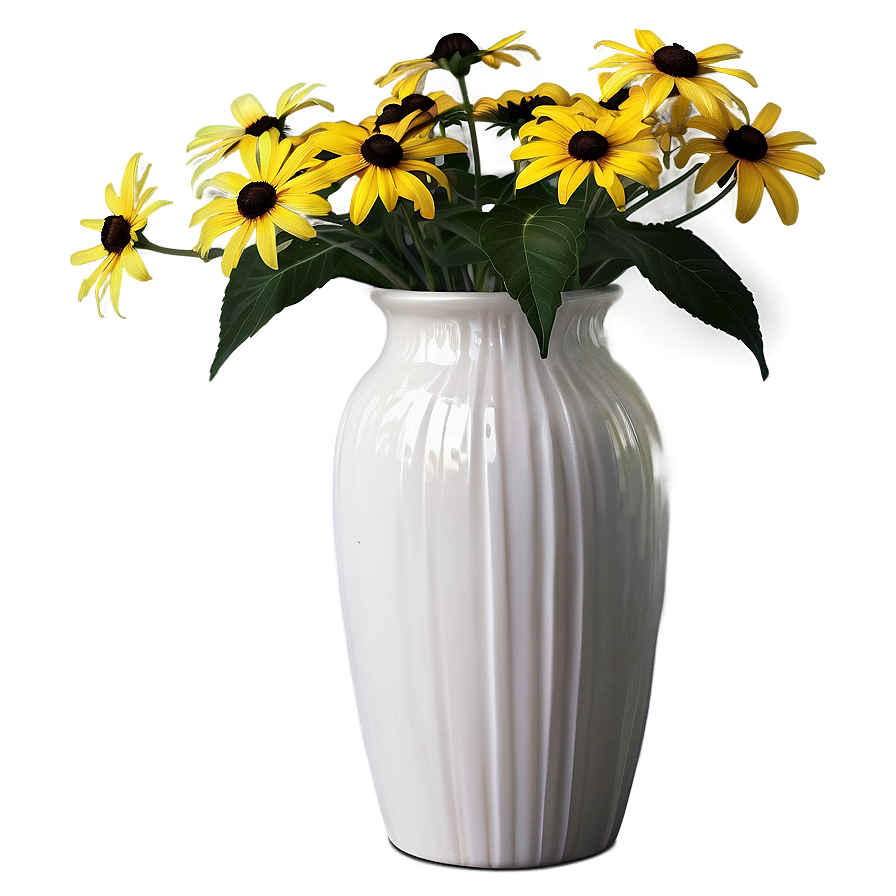 Black Eyed Susan In Vase Png Vbb9