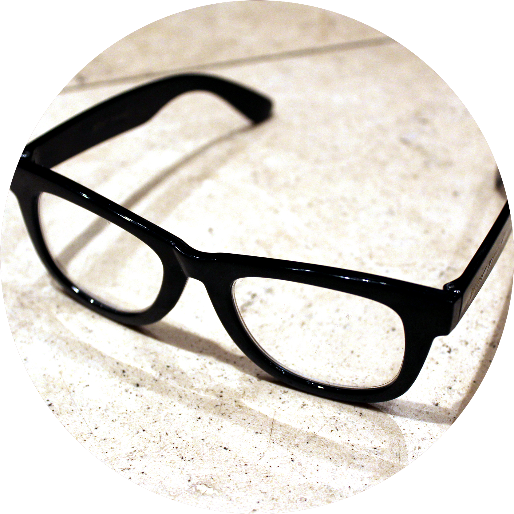 Black Eyeglasseson Tabletop