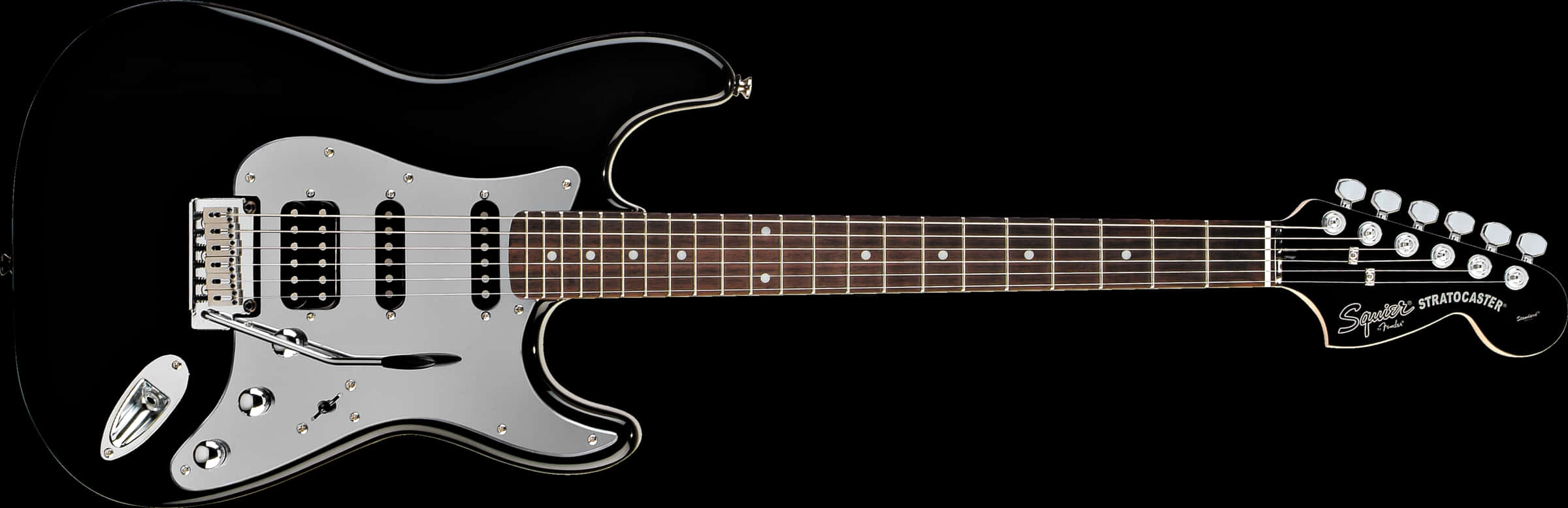 Black Fender Stratocaster Guitar