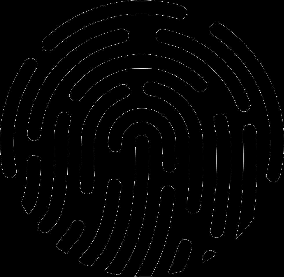 Black Fingerprint Outline