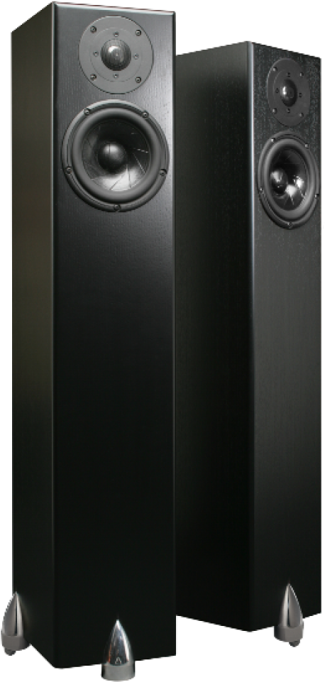 Black Floorstanding Speakers