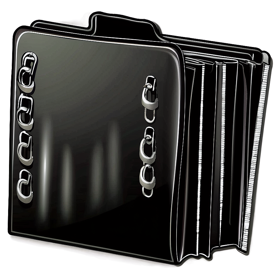 Black Folder Clipart Png 74