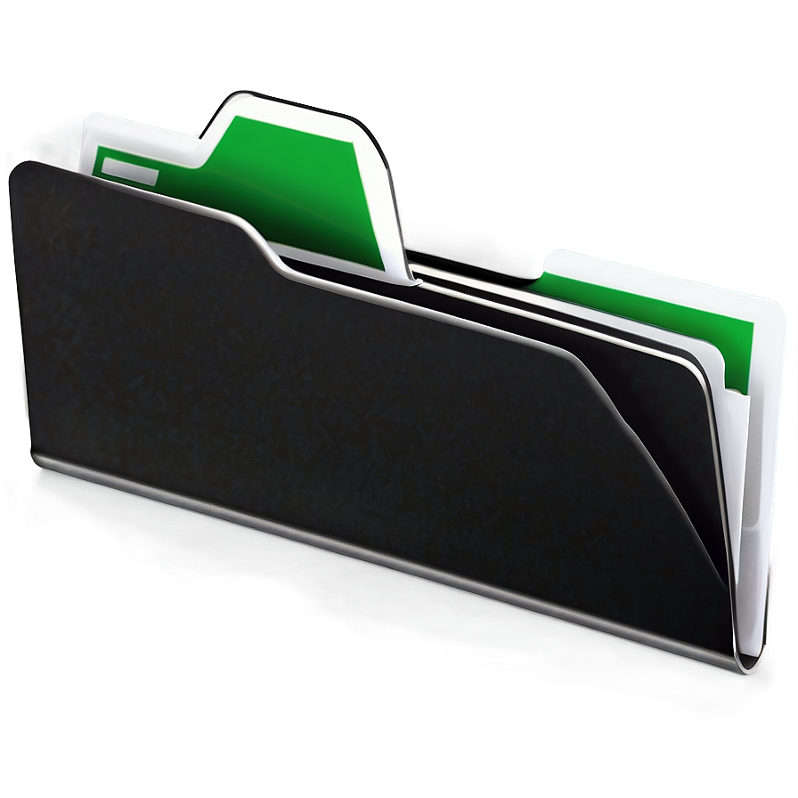 Black Folder Tab Png 97