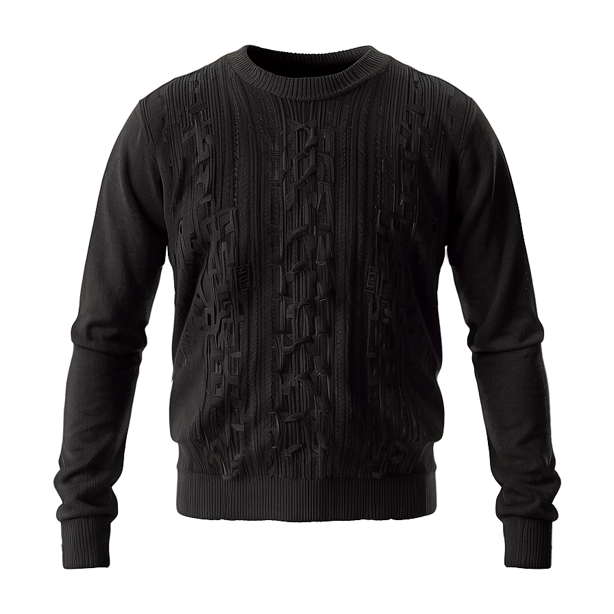 Black Formal Sweater Png 16