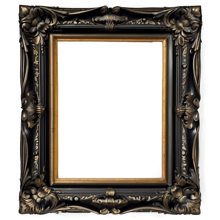 Black Frame For Painting Png 06262024