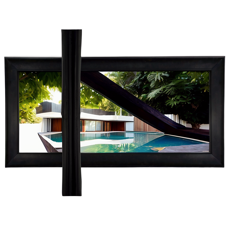 Black Frame With Mount Png 06262024