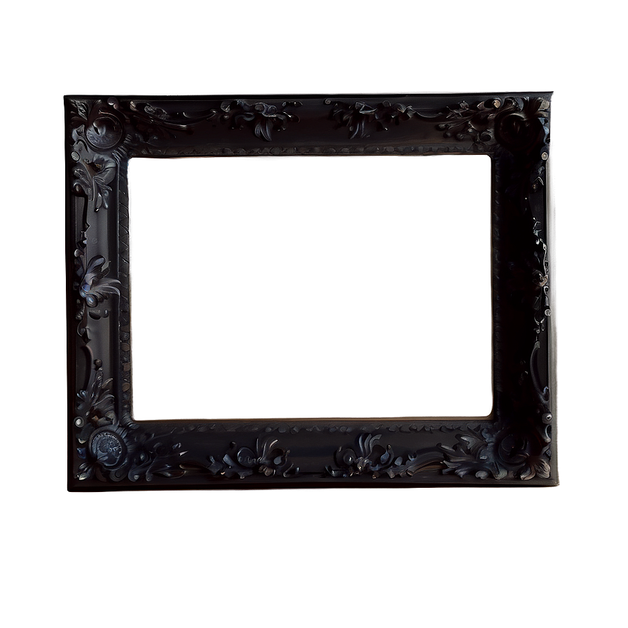 Black Frame With Shelf Png Fmn