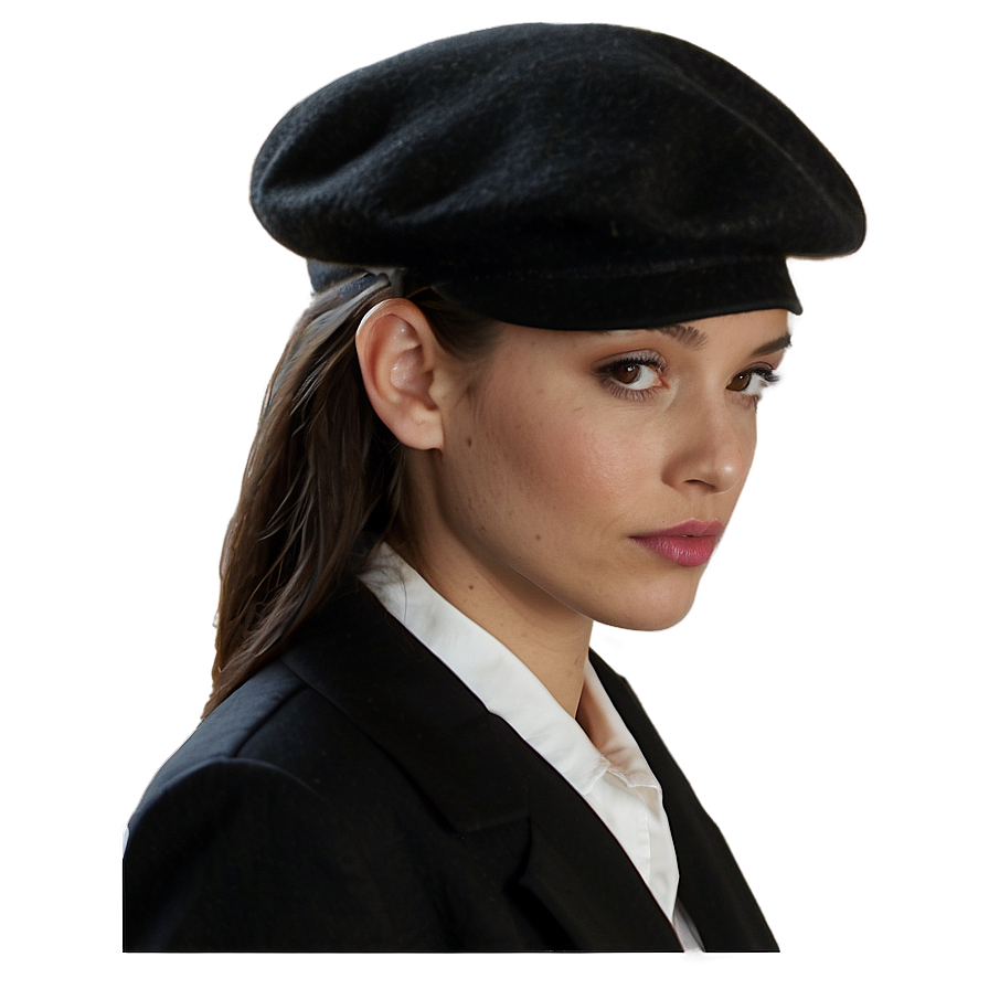 Black French Beret Png Qrh