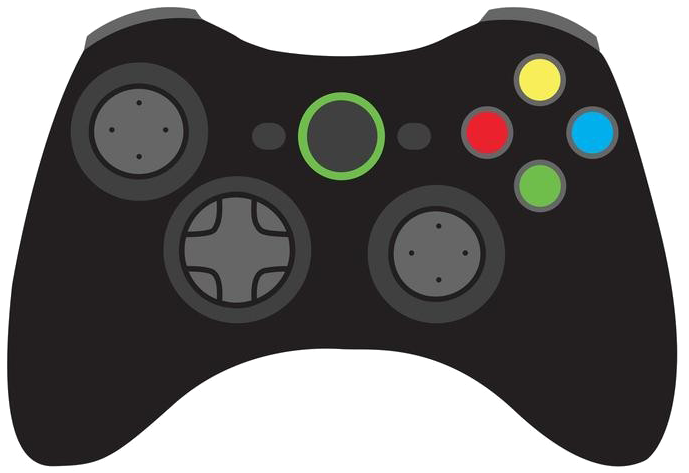 Black Game Controller Graphic