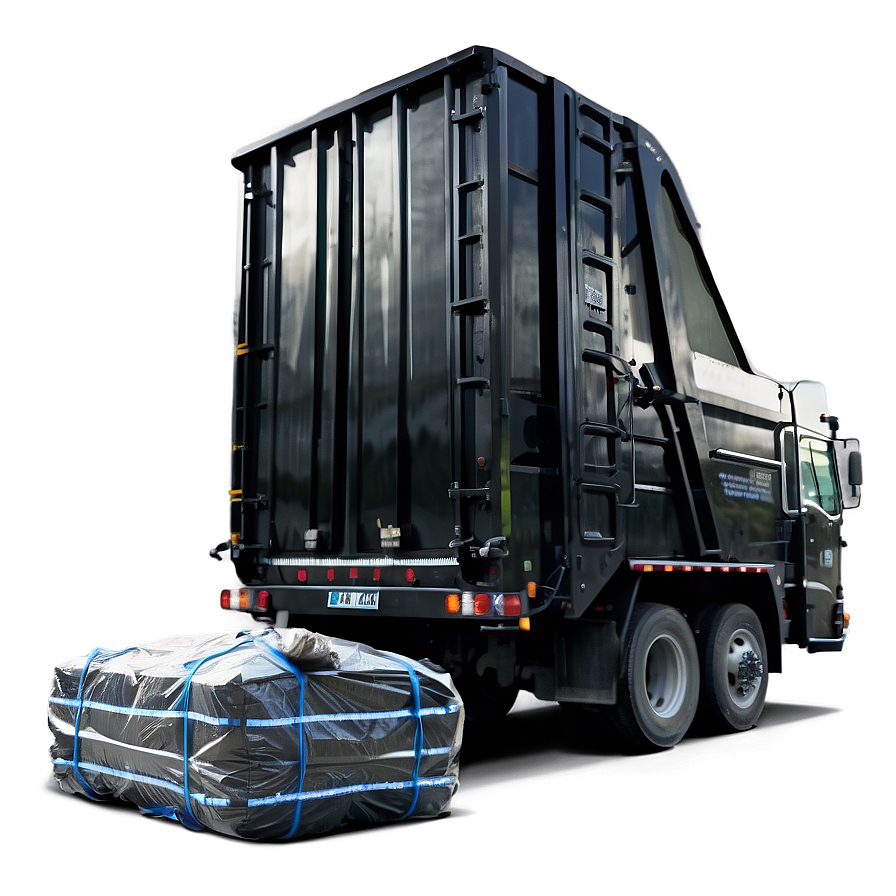 Black Garbage Truck Png Cpe