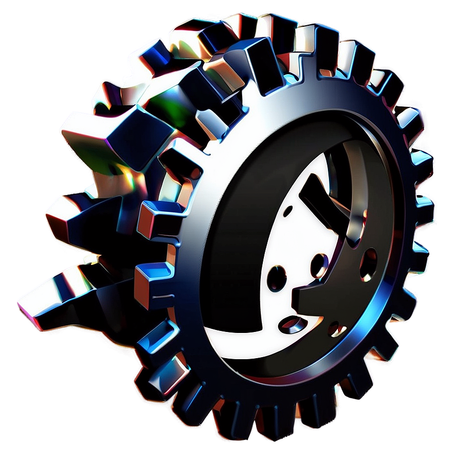 Black Gear Icon Png 05252024