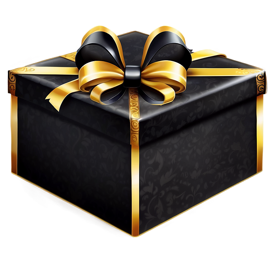 Black Gift Box Png Imc