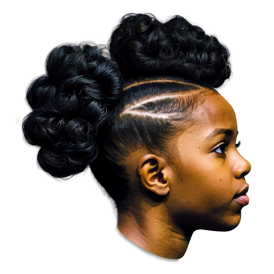 Black Girl Hair Png 06132024