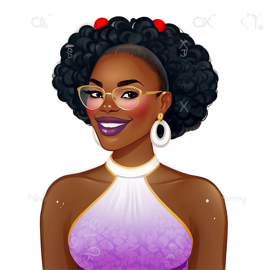 Black Girl Magic Cartoon Png 06252024