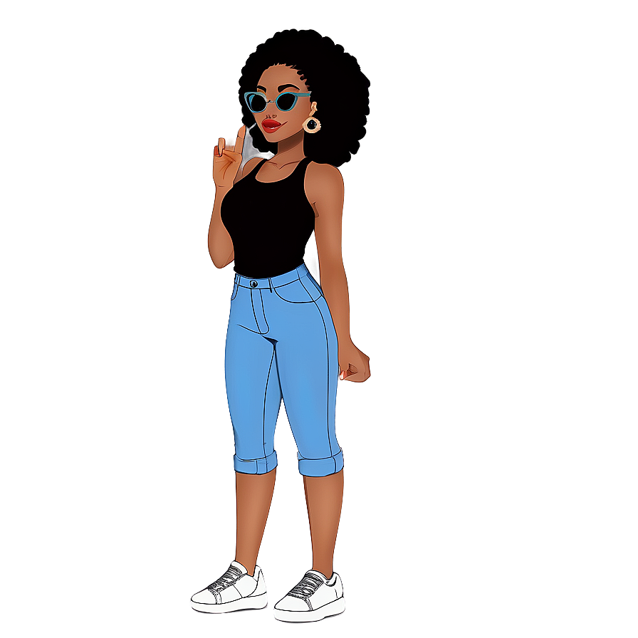 Black Girl Magic Cartoon Png Rxw