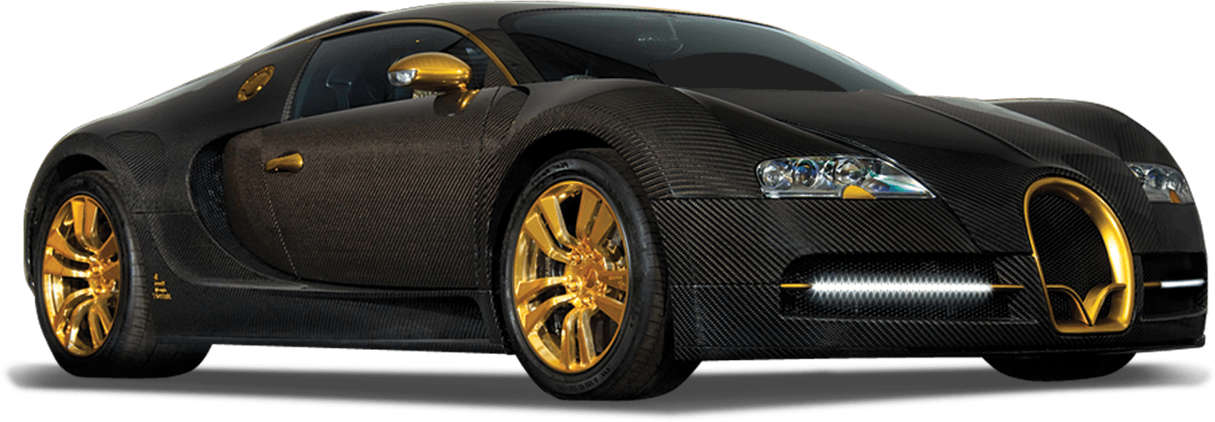 Black Gold Bugatti Veyron Side View