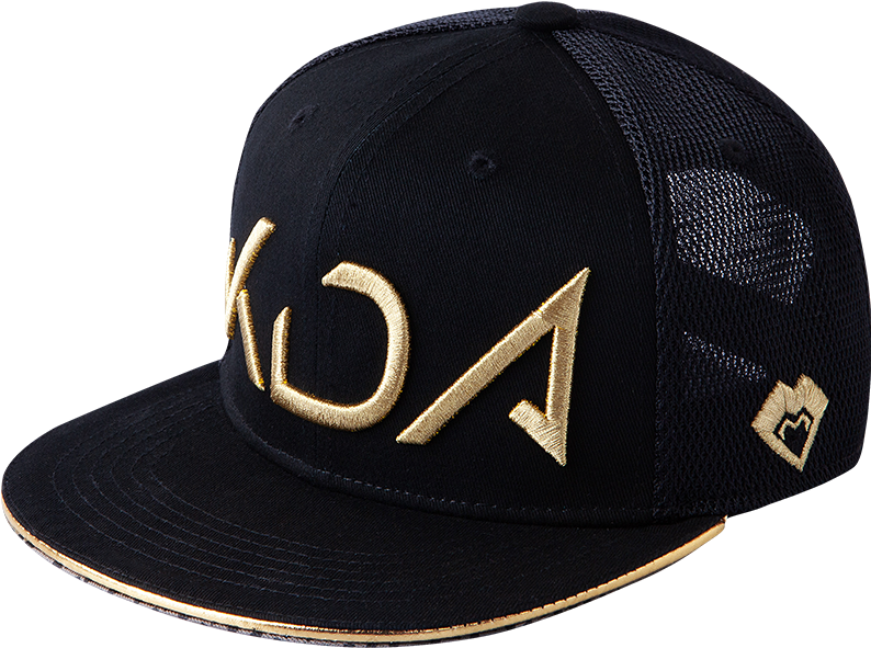 Black Gold Flat Brim Cap