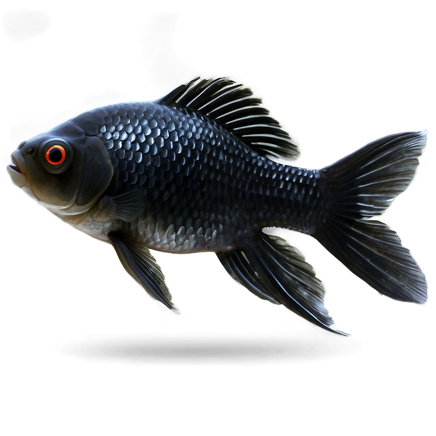 Black Goldfish Png 05212024