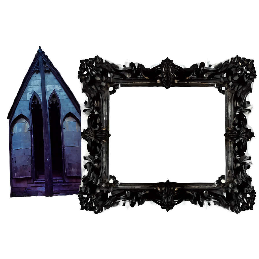 Black Gothic Frame Png 46