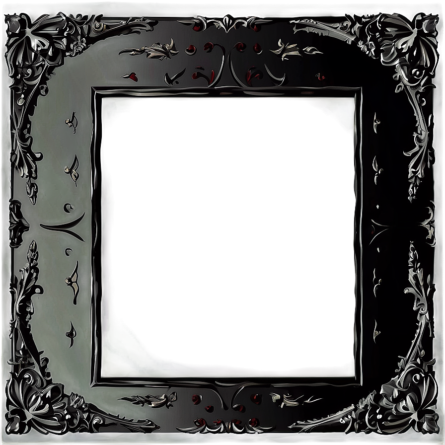 Black Gothic Frame Png Qtx91