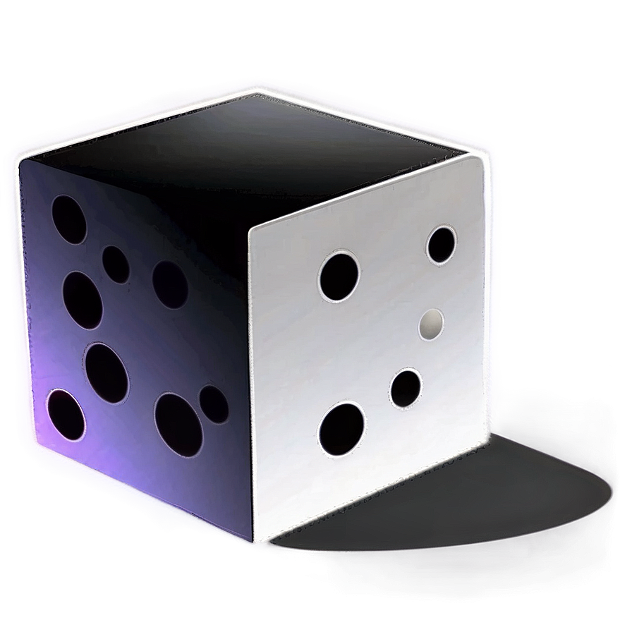 Black Gradient Cube Png 05252024