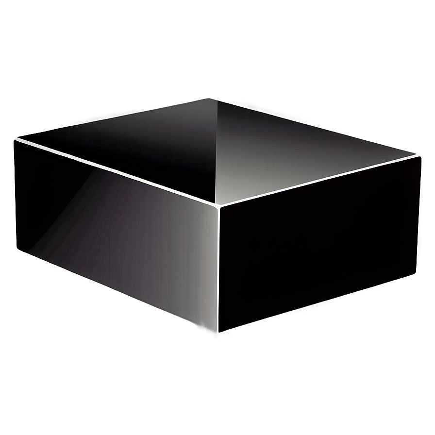 Black Gradient Cube Png 05252024